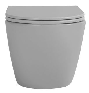 Подвесной унитаз Avimano Emotion 1000023 безободковый серый матовый